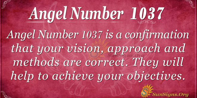 angel number 1037