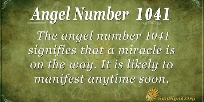 angel number 1041