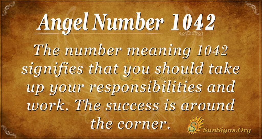 angel number 1042