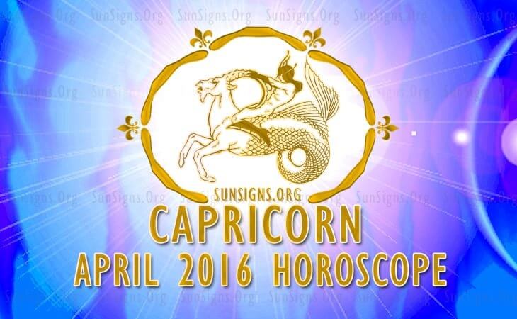 capricorn april 2016 horoscope