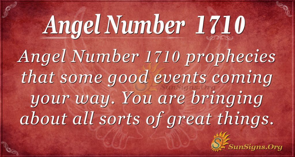 Angel Number 1710