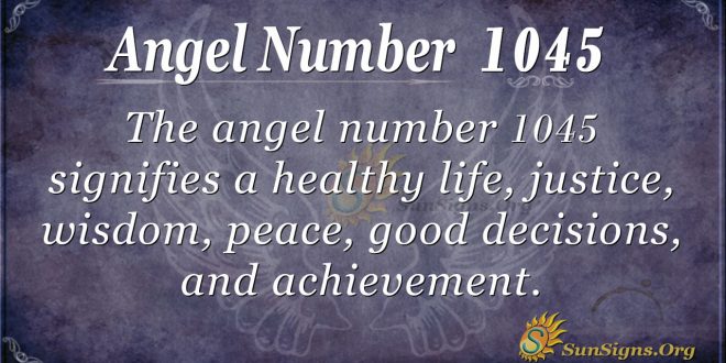 angel number 1045