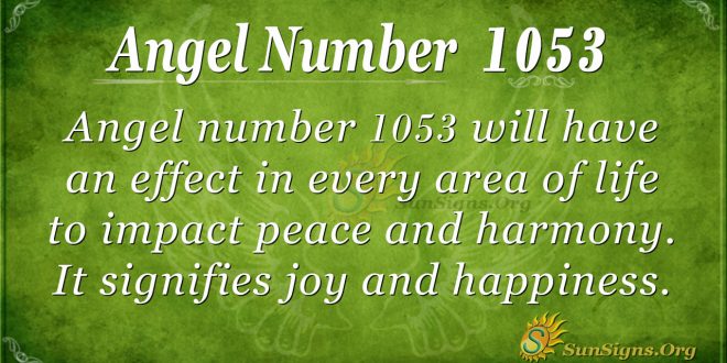 angel number 1053