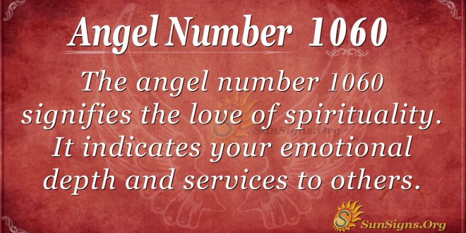 angel number 1060