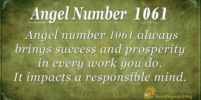 angel number 1061