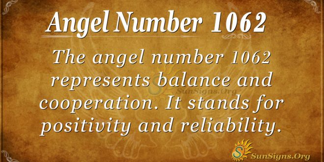 angel number 1062