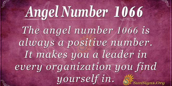 angel number 1066
