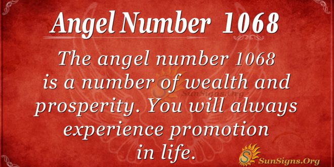 angel number 1068