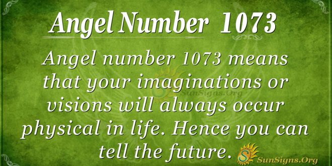 angel number 1073