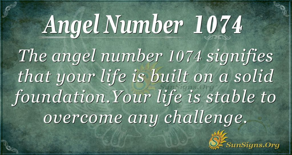angel number 1074