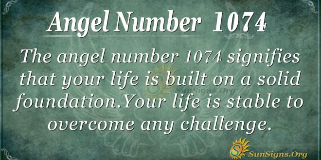 angel number 1074