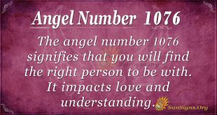 angel number 1076