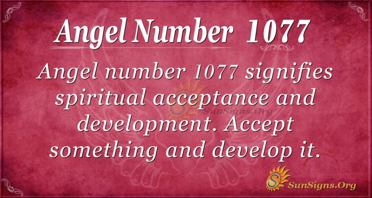 Angel Number 1077 Meaning: Accept Your Situation - SunSigns.Org