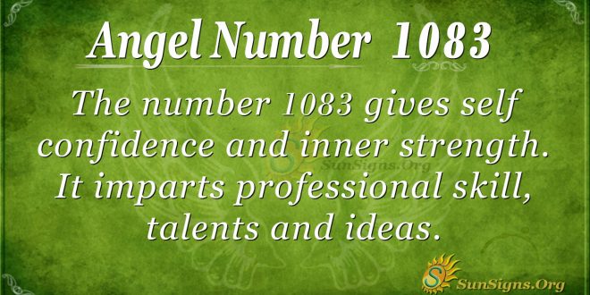 angel number 1083