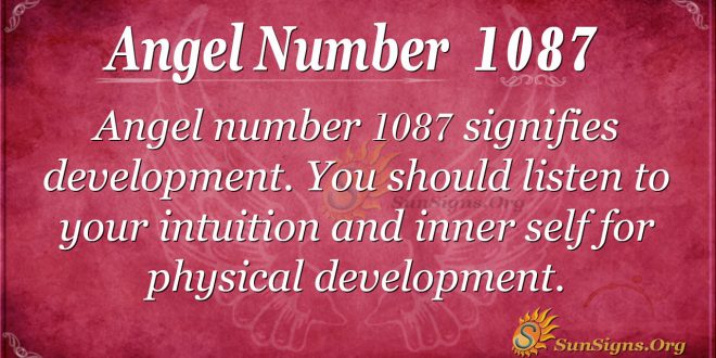 angel number 1087
