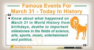 Famous Events For March 31