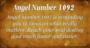 angel number 1092