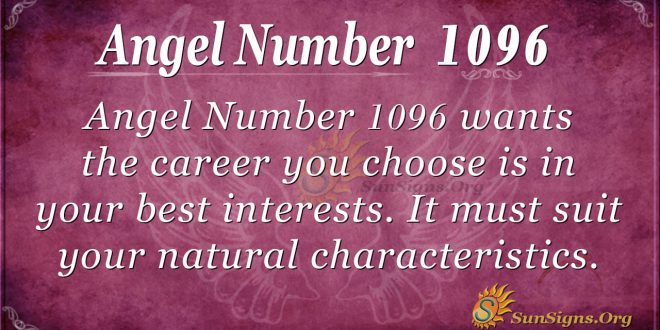 angel number 1096