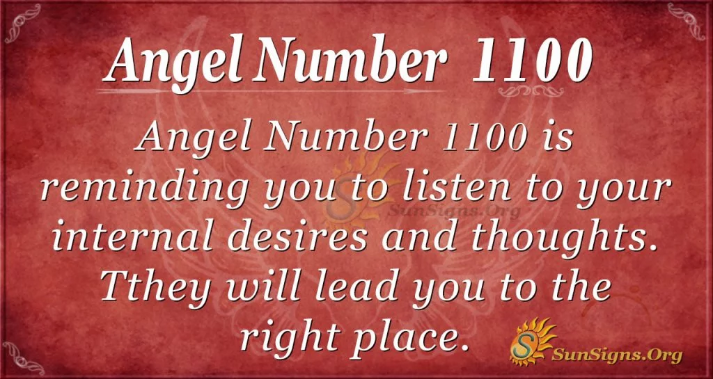 angel number 1100