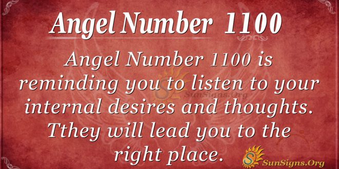 angel number 1100