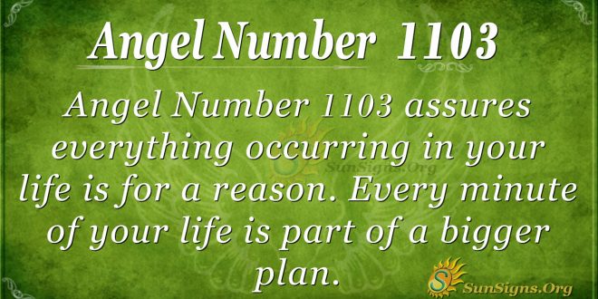 angel number 1103
