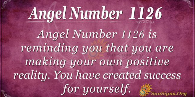 angel number 1126