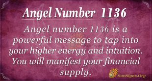 angel number 1136