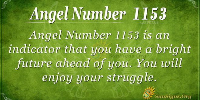 angel number 1153
