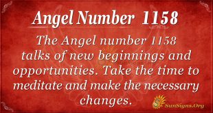 angel number 1158