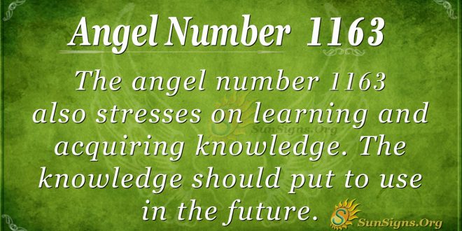 angel number 1163
