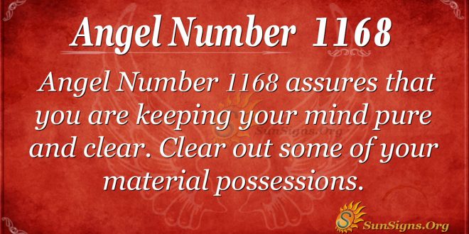 angel number 1168