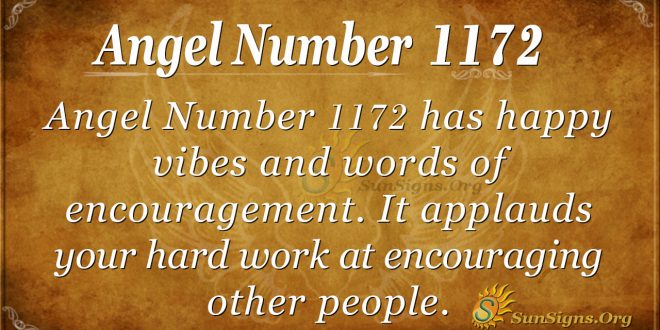 angel number 1172