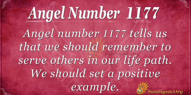 angel number 1177