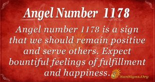 angel number 1178