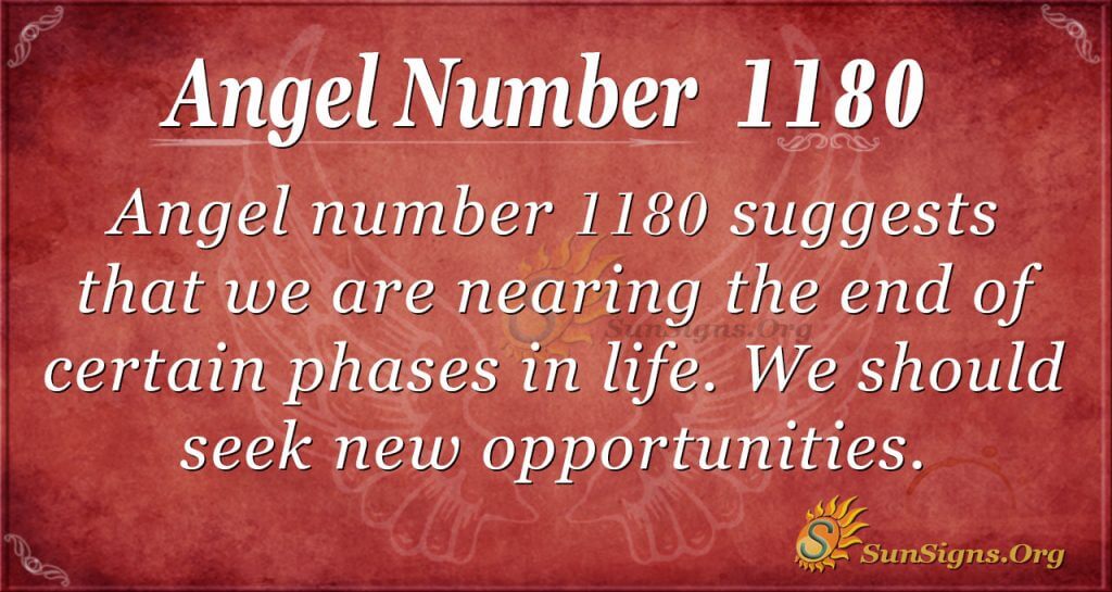 angel number 1180