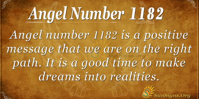 angel number 1182