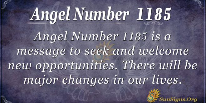 angel number 1185