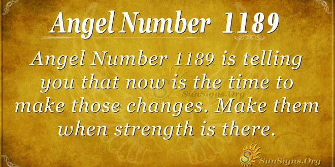 angel number 1189