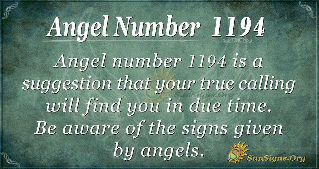 angel number 1194