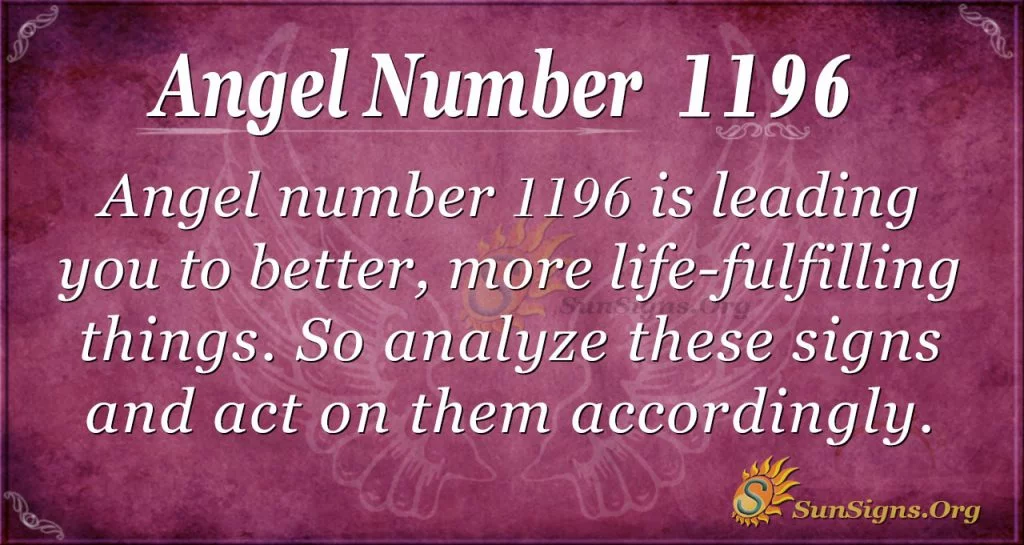 angel number 1196