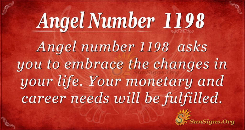 angel number 1198
