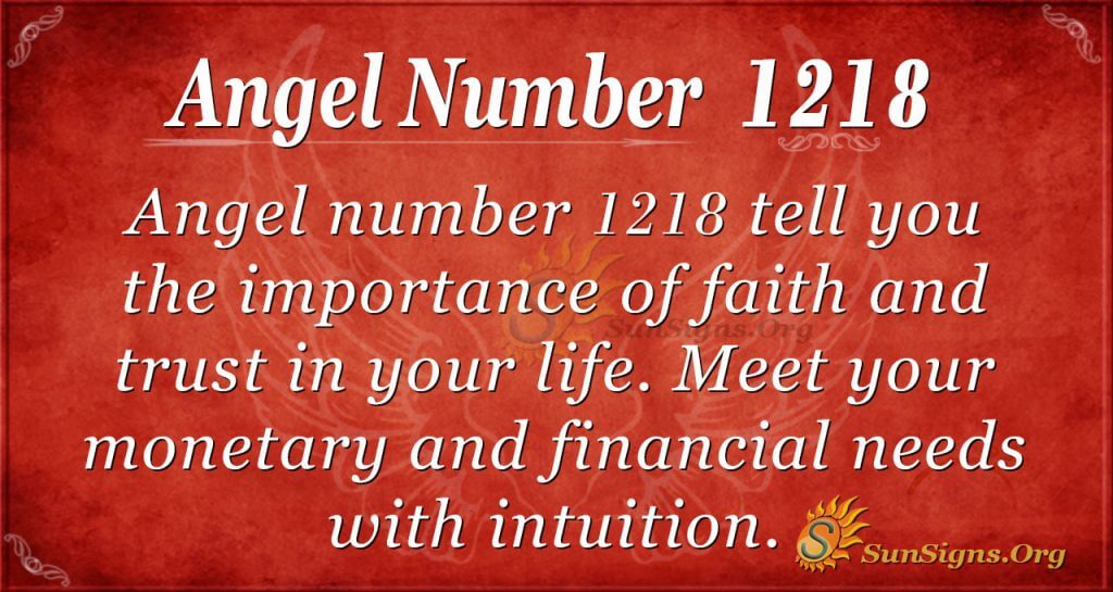 angel number 1218