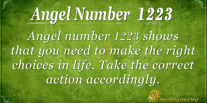angel number 1223