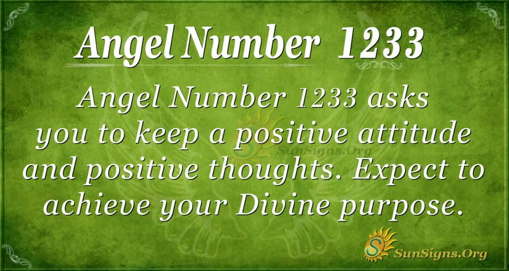 angel number 1233