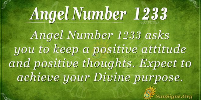 angel number 1233