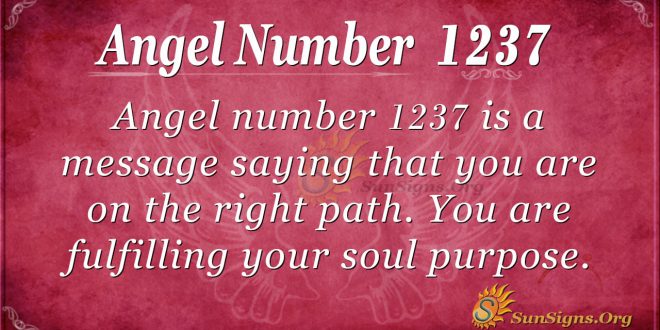 angel number 1237