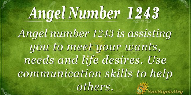 angel number 1243