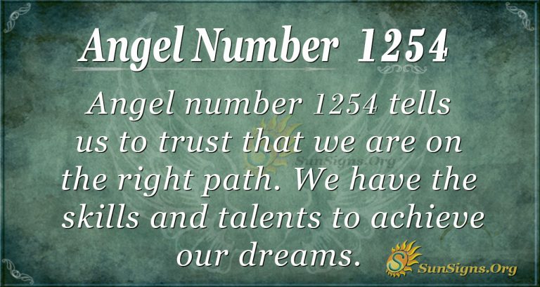 Angel Number 1254 Meaning Let Go Of All Worries SunSigns Org