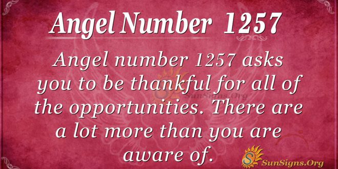 angel number 1257
