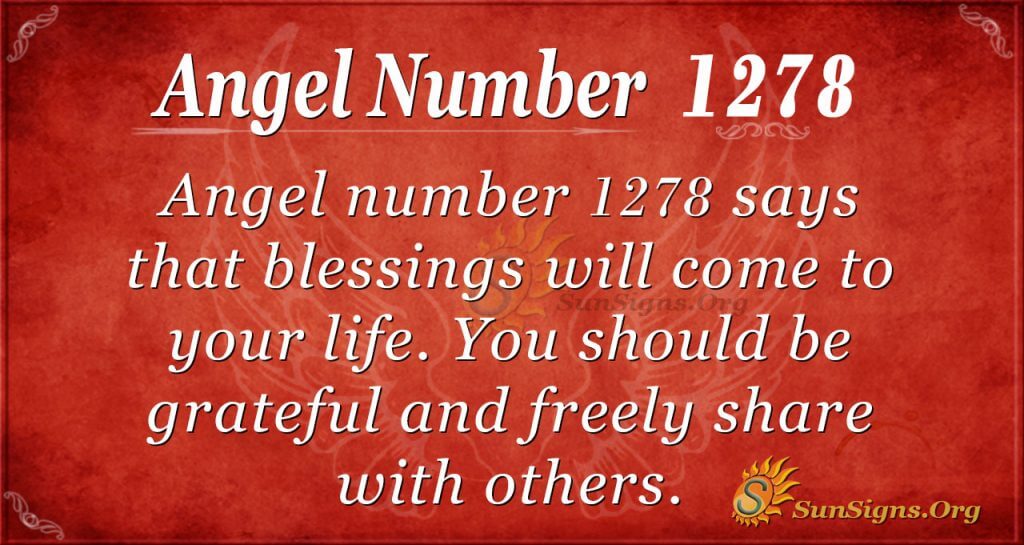 angel number 1278
